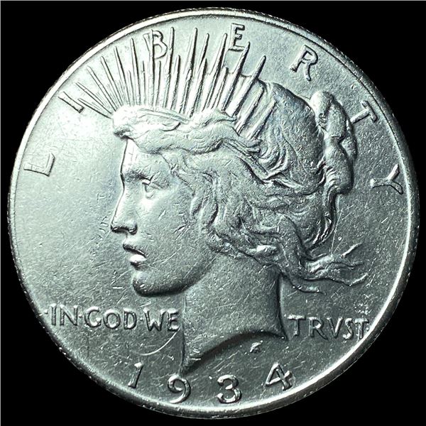 1934-S Peace Silver Dollar CLOSELY  UNCIRCULATED