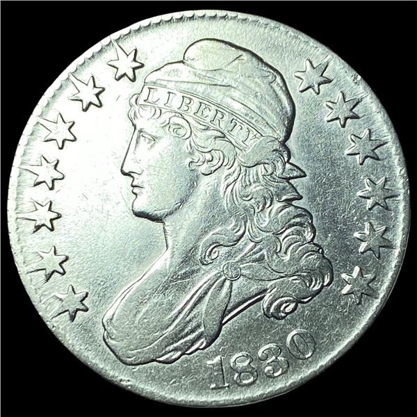 1830 Capped Bust Half Dollar CLOSELY  UNCIRCULATED