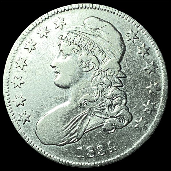1834 Capped Bust Half Dollar NEARLY  UNCIRCULATED