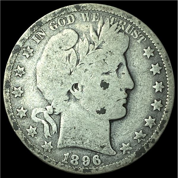 1896-O Silver Barber Half Dollar NICELY  CIRCULATED