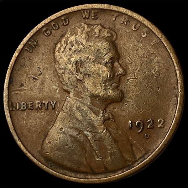 1922-D Lincoln Wheat Cent NEARLY UNCIRCULATED