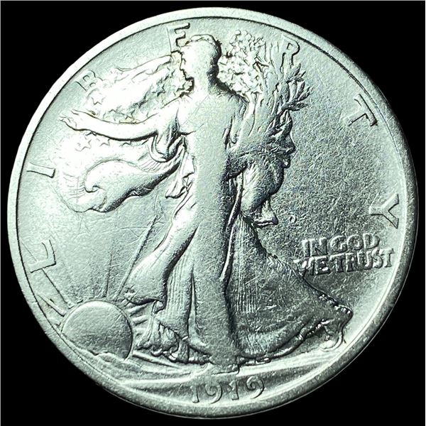 1919 Walking Liberty Half Dollar LIGHTLY  CIRCULATED