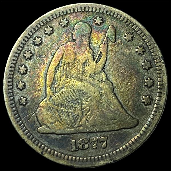 1877 Seated Liberty Quarter NEARLY  UNCIRCULATED