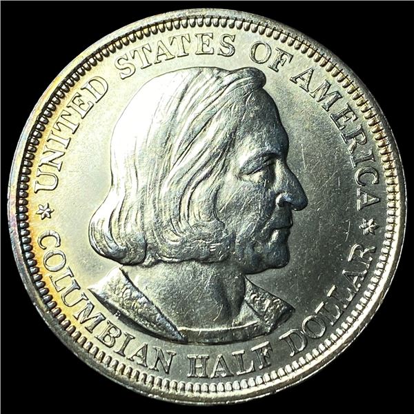 1893 Silver Columbian Half Dollar CHOICE BU