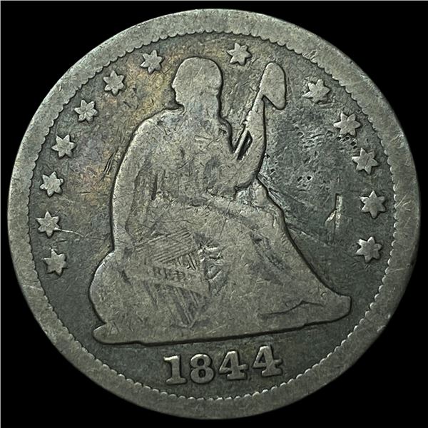 1844 Seated Liberty Quarter NICELY CIRCULATED