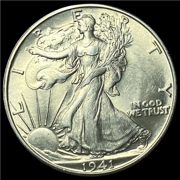 1941-D Silver Half Dollar GEM BU