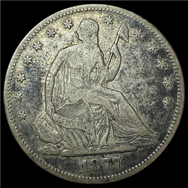 1877-S Silver Half Dollar NEARLY UNCIRCULATED