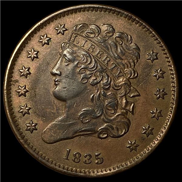 1835 Copper Half Cent UNCIRCULATED