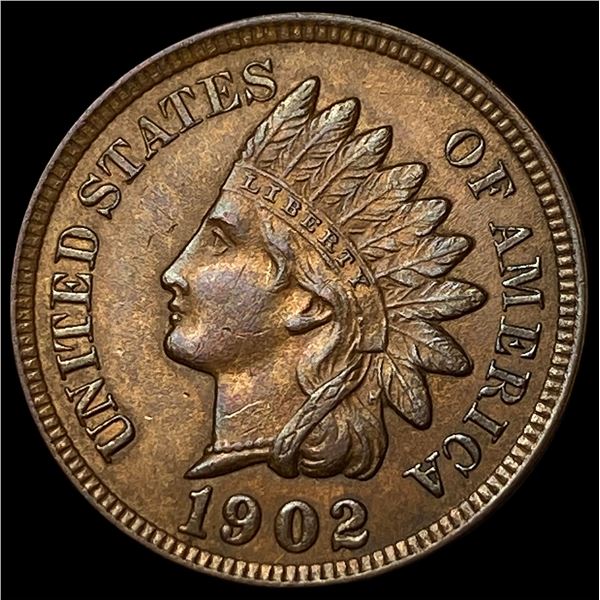 1902 Indian Head Cent CHOICE AU