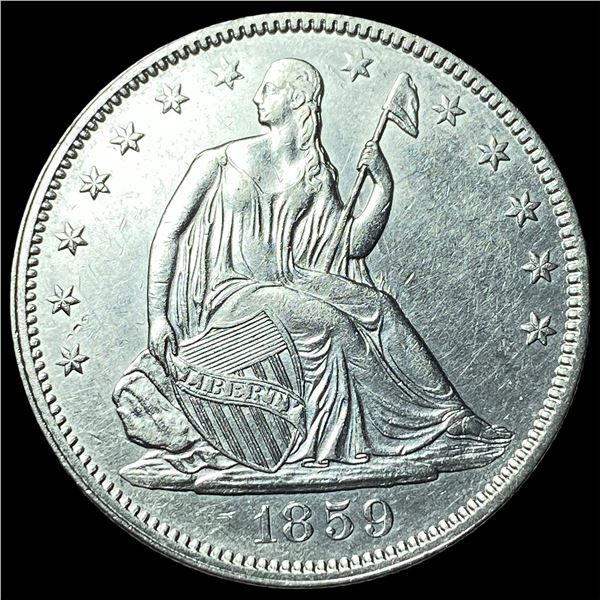1859 Silver Half Dollar LIGHTLY CIRCULATED