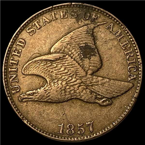 1857 Flying Eagle Cent CHOICE AU