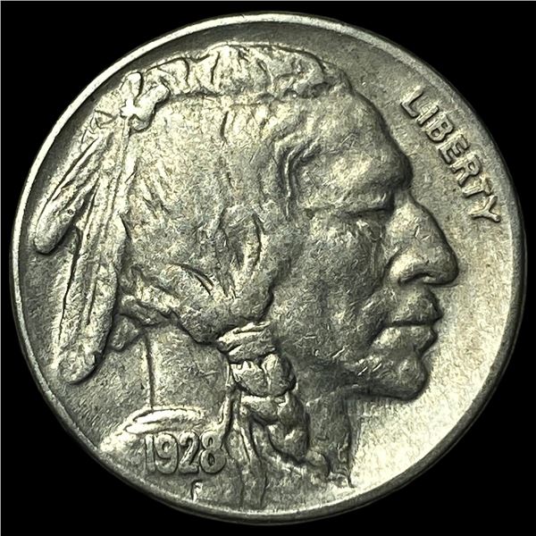 1928-S Nickel Buffalo Five Cents CLOSELY  UNCIRCULATED