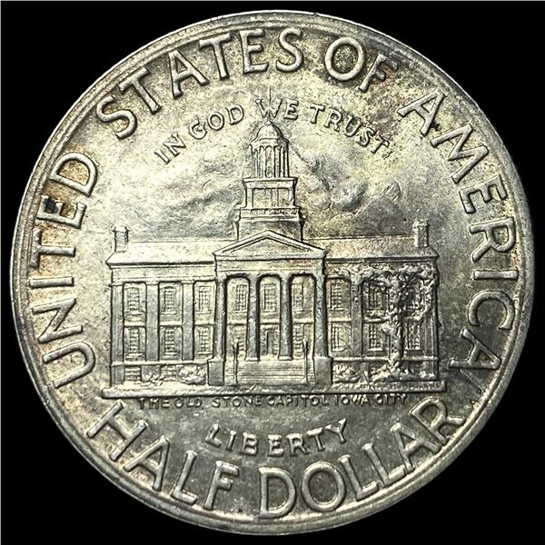 1946 Iowa Centennial Silver Half Dollar GEM  BU