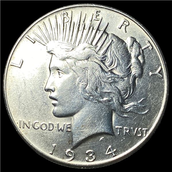 1934-S Silver Peace Dollar CLOSELY  UNCIRCULATED
