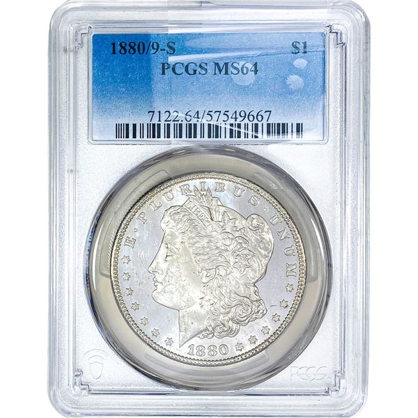 1880/9-S Morgan Silver Dollar PCGS MS64