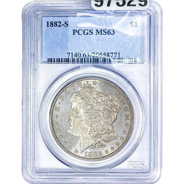 1882-S Morgan Silver Dollar PCGS MS63