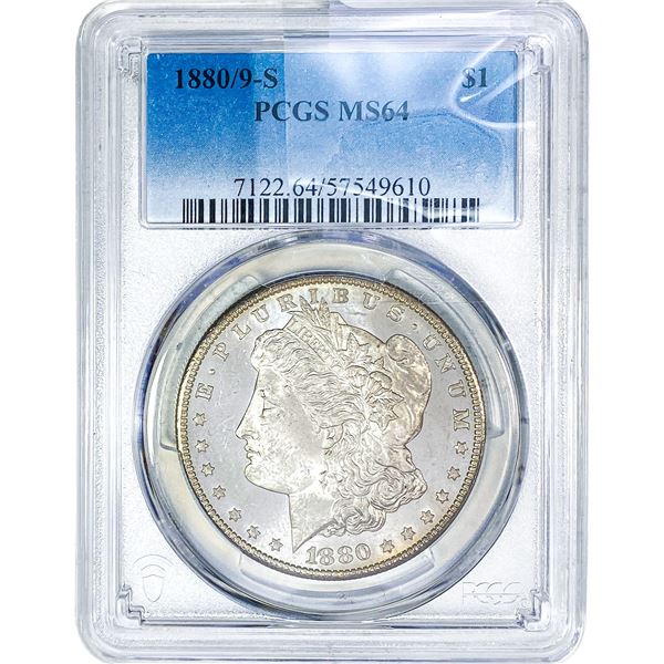1880/9-S Morgan Silver Dollar PCGS MS64