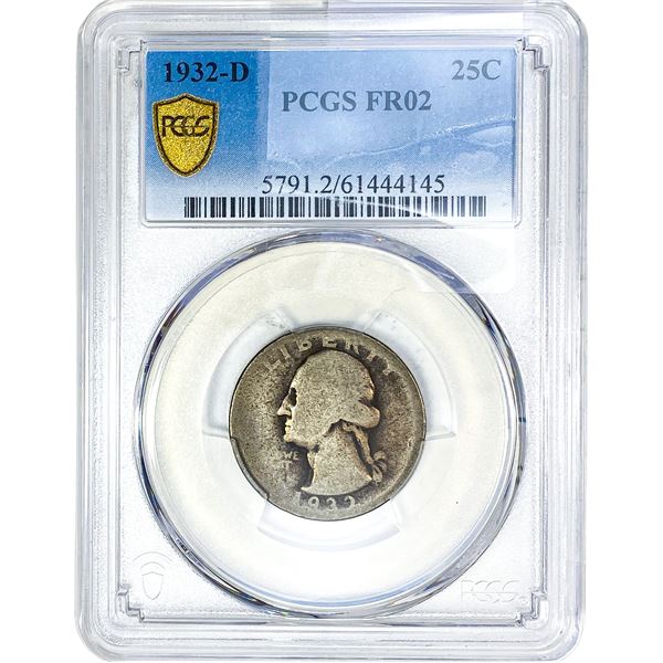 1932-D Washington Silver Quarter PCGS FR02