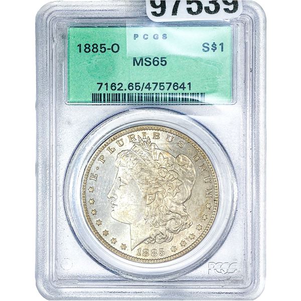 1885-O Morgan Silver Dollar PCGS MS65