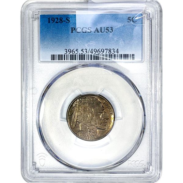 1928-S Buffalo Nickel PCGS AU53