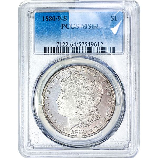 1880/O-S Morgan Silver Dollar PCGS MS64