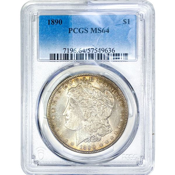 1890 Morgan Silver Dollar PCGS MS64