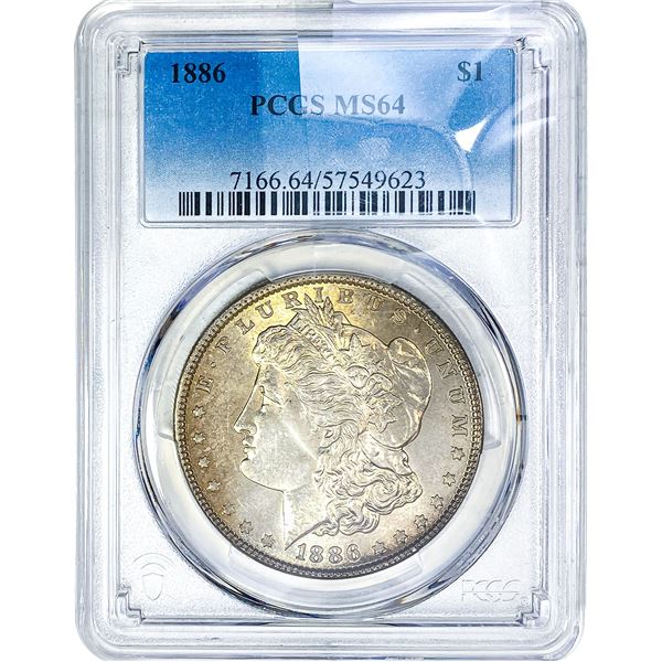 1886 Morgan Silver Dollar PCGS MS64