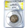 Image 1 : 1853 Seated Liberty Quarter ANACS VF35 Arrows & Rays