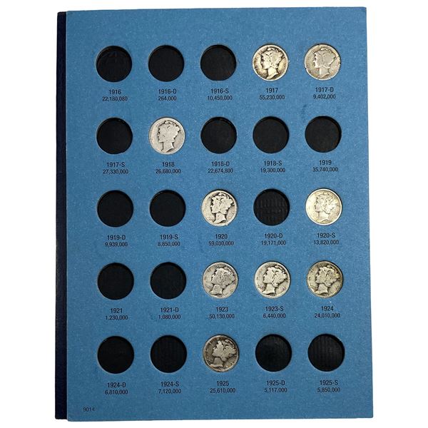 1917-1945 Mercury Dimes Album