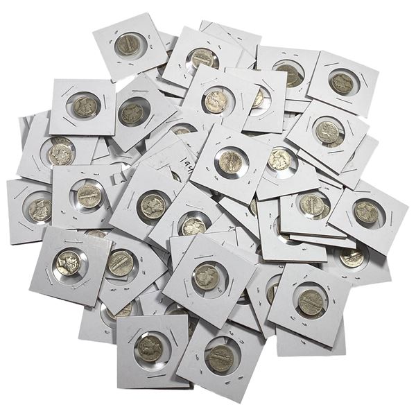[67 Coins] Various Dates Mercury Silver Dime