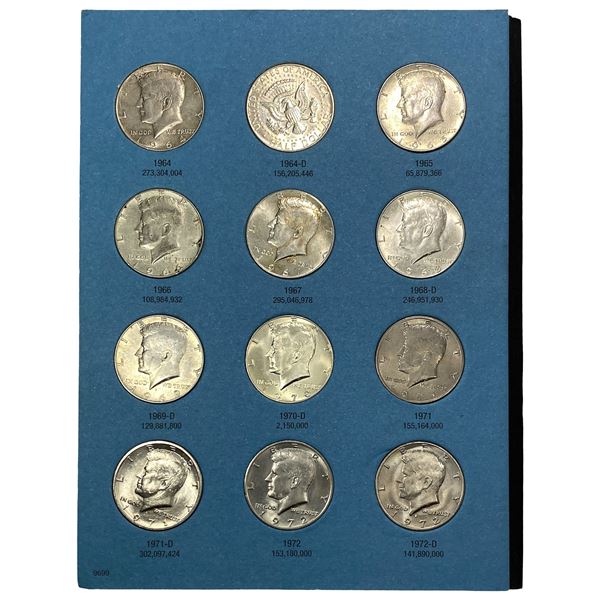 1964-1999 Kennedy Half Dollars & Ike-Anthony Dollar Albums 61 Coins