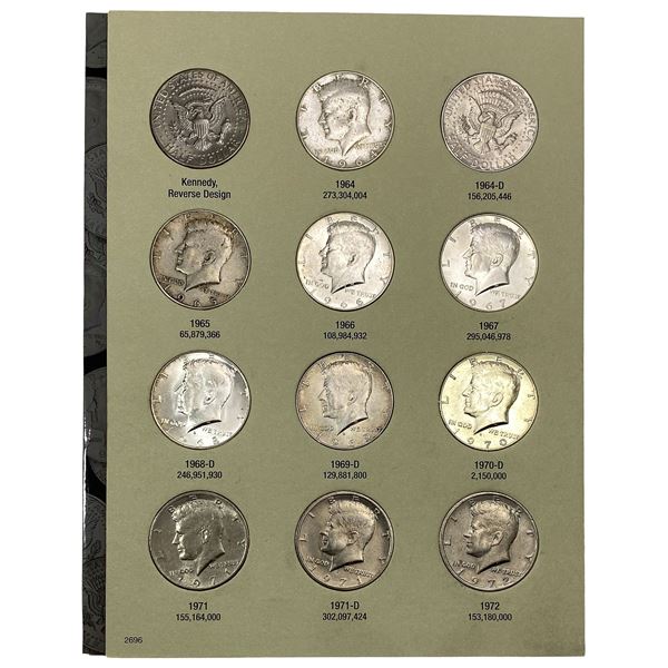 1964-2001 3 Kennedy Half Dollar Albums 108 Coins