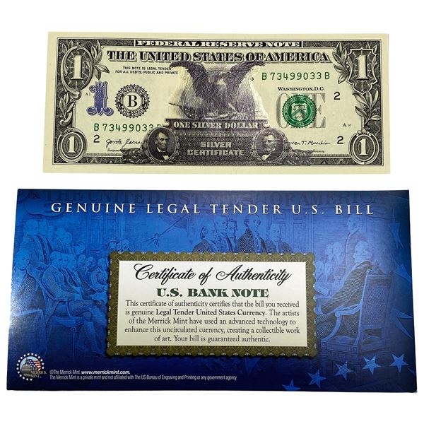 Commem. Bank Note Genuine Legal Tender U.S. Bill