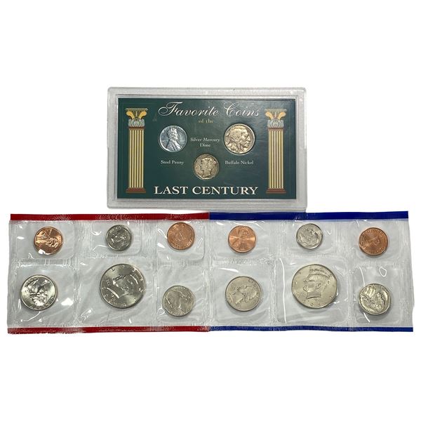 1993 U.S. Mint Unc Set & Favorite Coins of the Last Century 1C-10C
