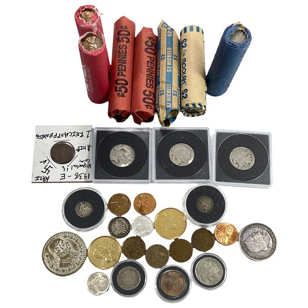 Various Dates Mixed U.S. Coin Lot with Rolls
