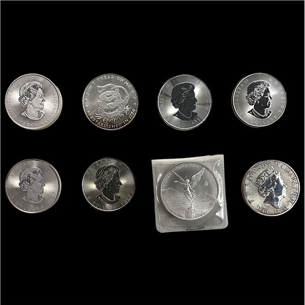 [8 Coins] 2016-2022 Mixed Silver Coins 3/4 oz- 2 oz