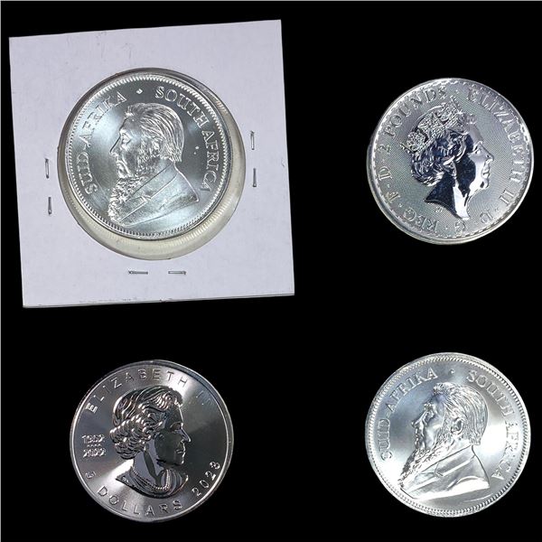 [4 Coins] 2021-2023 Silver 1 oz Coins