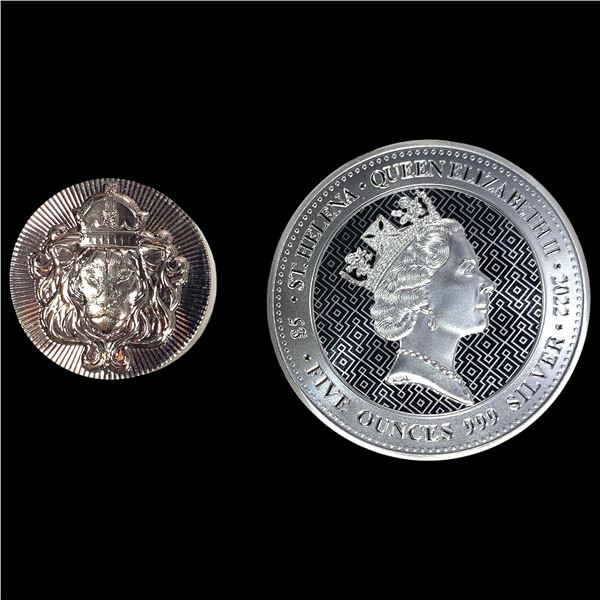 [2 Coins] 2022 Silver 5 oz Coins