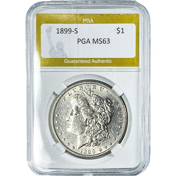 1899-S Morgan Silver Dollar PGA MS63
