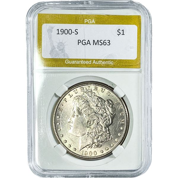 1900-S Morgan Silver Dollar PGA MS63