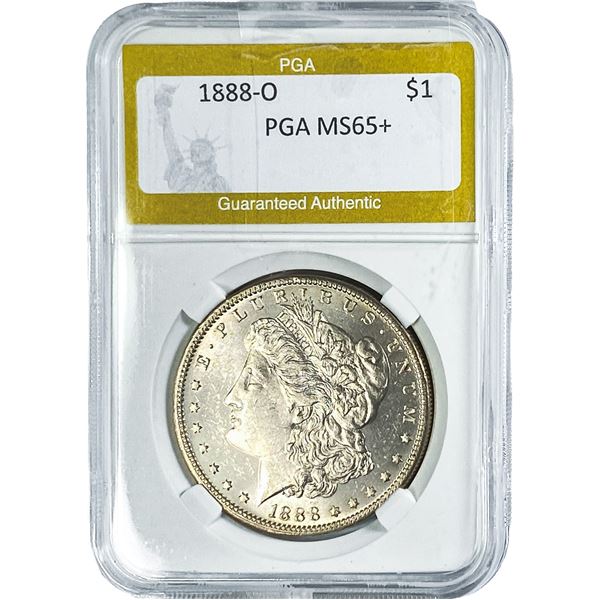 1888-O Morgan Silver Dollar PGA MS65+