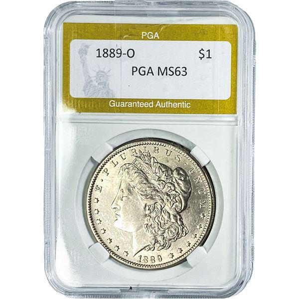 1889-O Morgan Silver Dollar PGA MS63