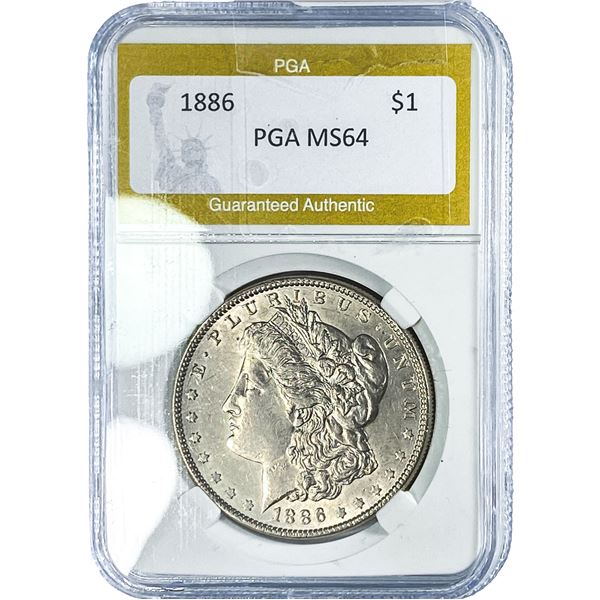 1886 Morgan Silver Dollar PGA MS64