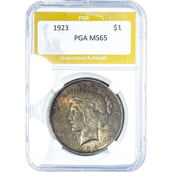 1923 Silver Peace Dollar PGA MS65