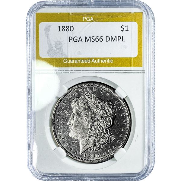 1880 Morgan Silver Dollar PGA MS66 DMPL