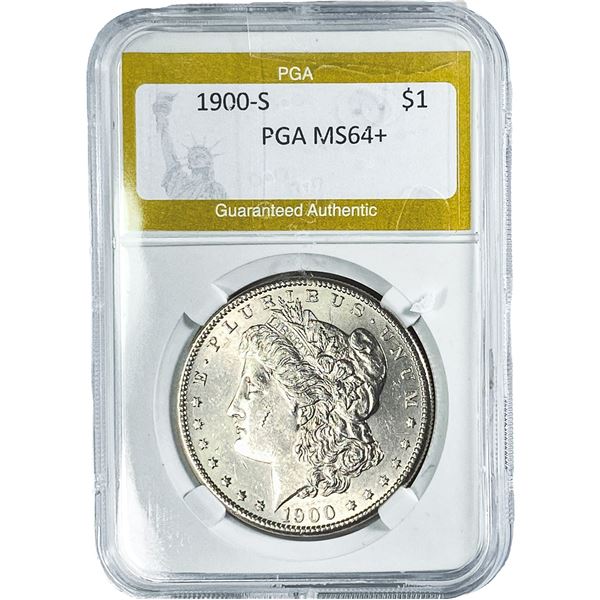 1900-S Morgan Silver Dollar PGA MS64+