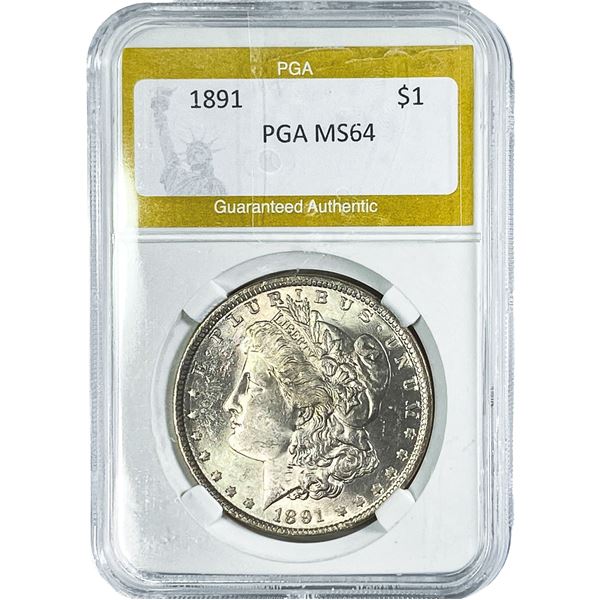 1891 Morgan Silver Dollar PGA MS64