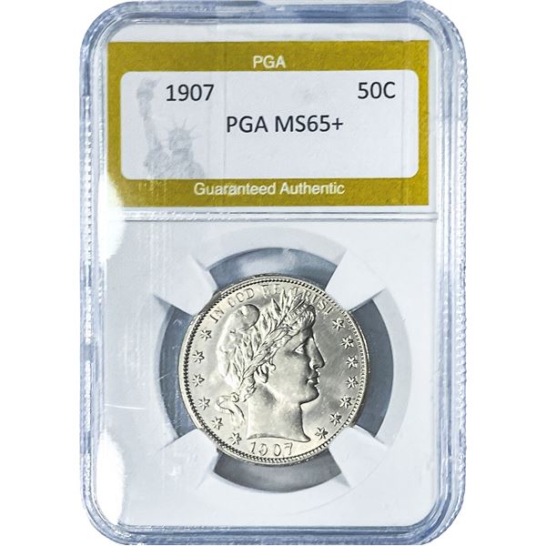 1907 Barber Half Dollar PGA MS65+