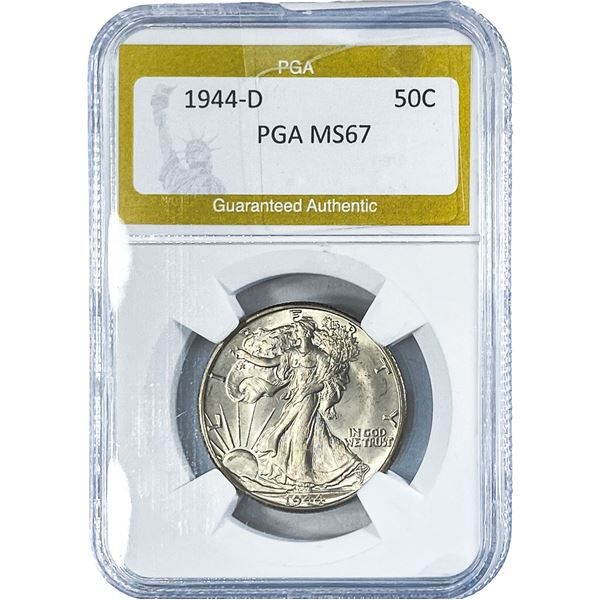 1944-D Walking Liberty Half Dollar PGA MS67