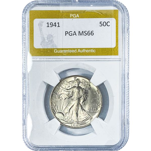 1941 Walking Liberty Half Dollar PGA MS66